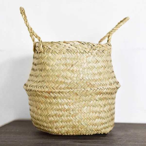 8" Natrural Seagrass Basket