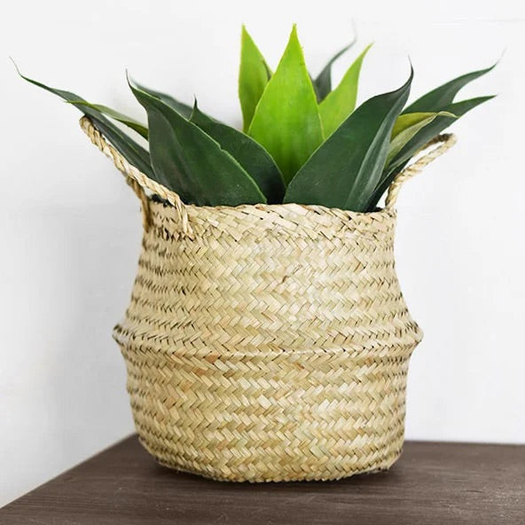 8" Natrural Seagrass Basket