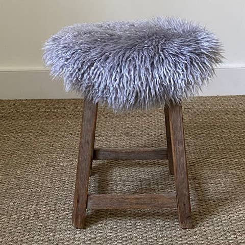 Sheepskin Seatpad Circular Pewter| Yetti by Owen Barry